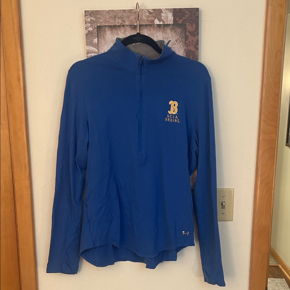 Under Armour Royal Blue UCLA Quarter-Zip Top